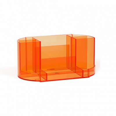 Подставка настольная пластиковая ErichKrause® Victoria, Neon, оранжевая